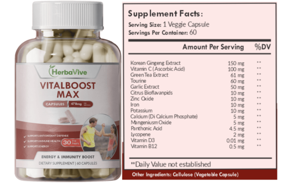Vitalboost Max Supplement